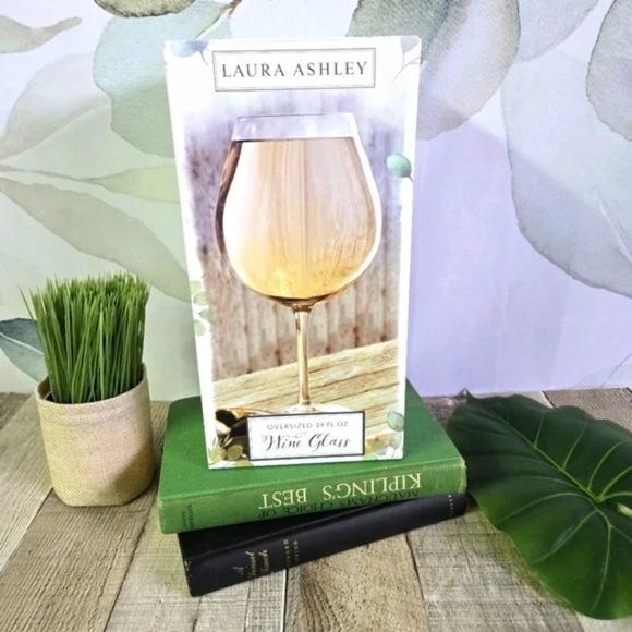 Laura Ashley Other - LAURA ASHLEY | Oversized Wine Glass 39oz